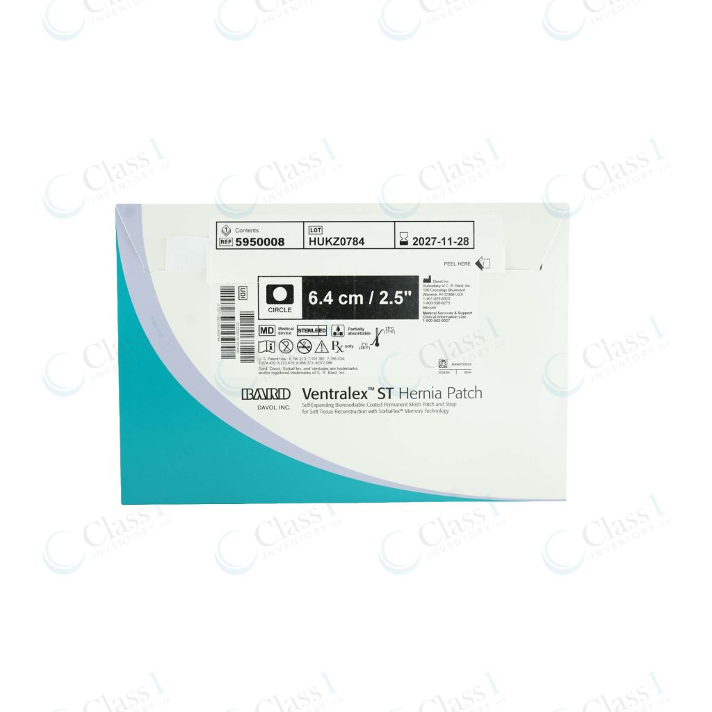 Bard Mesh Ventralex St Hernia Patch Strap 2.5in X 2.5in — SKU 5950008