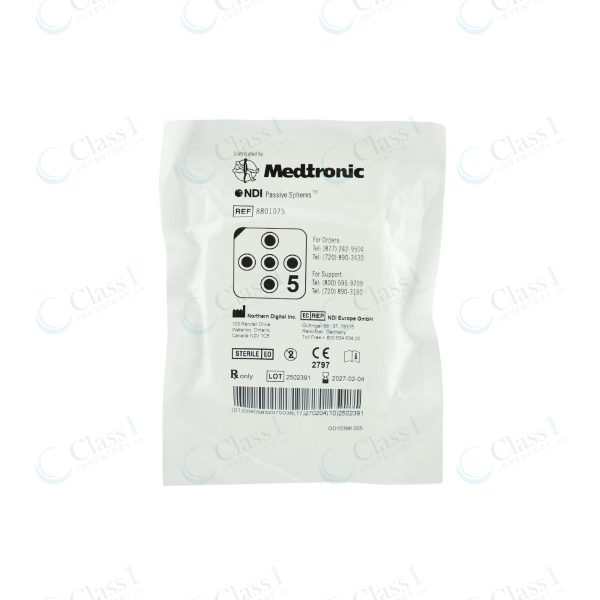 Medtronic NDI Passive Spheres 5/Tray 12pk — SKU 8801075