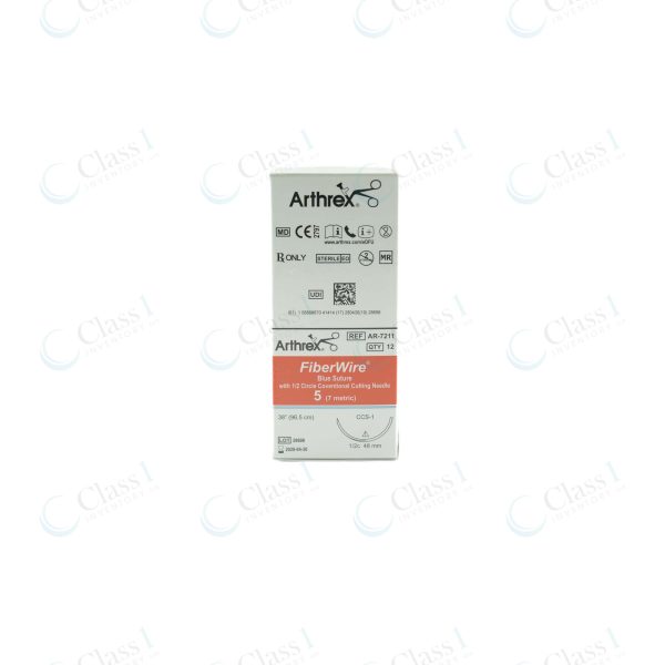 Arthrex FiberWire #5 Blue Suture 38" with Cutting Needle — SKU AR-7211 — alternate product view 1