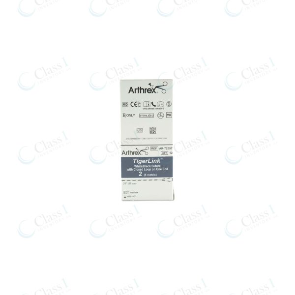 Arthrex Tigerlink 26" White/Black Fiberwire : BX/12ea — SKU AR-7235T