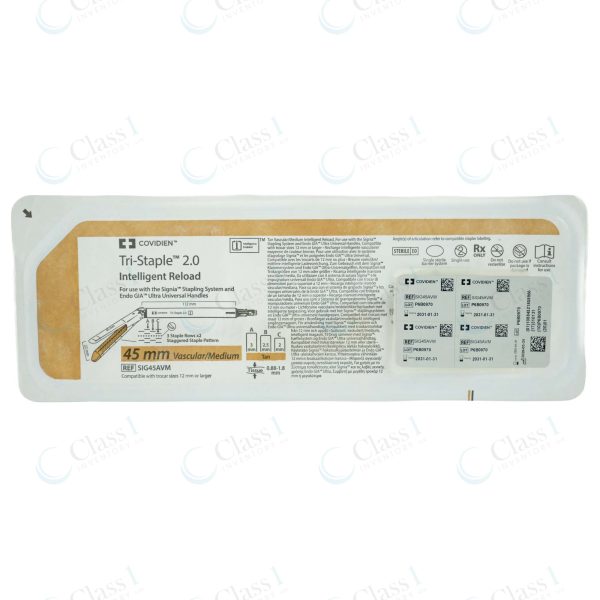 Covidien Signia Tri-Staple 2.0 Intelligent Reload 45mm Vascular/Medium Tan — SKU SIG45AVM