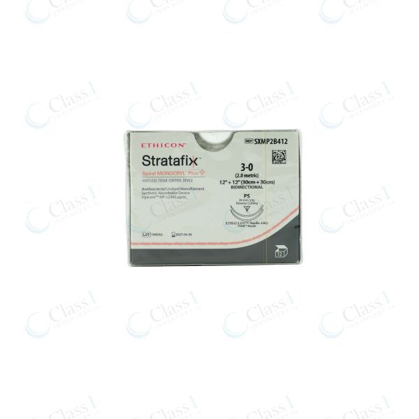 Ethicon Stratafix Spiral Monocryl Plus Suture 3-0 — SKU SXMP2B412