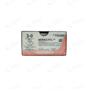 Ethicon Monocryl Suture 3-0 27in PS-1 Reverse Cutting Needle — SKU Y936H