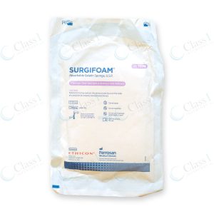 Ethicon Surgifoam Absorbable Gelatin Sponge 8cm x 12.5cm x 10mm, reference number 1974