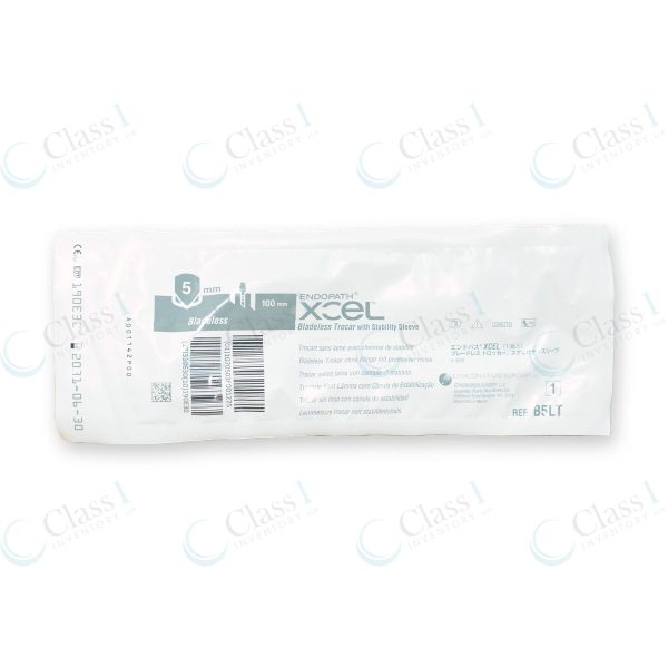 Ethicon Endopath Xcel 5mm Bladeless Trocar w/ Stability Sleeve 100mm, reference number B5LT