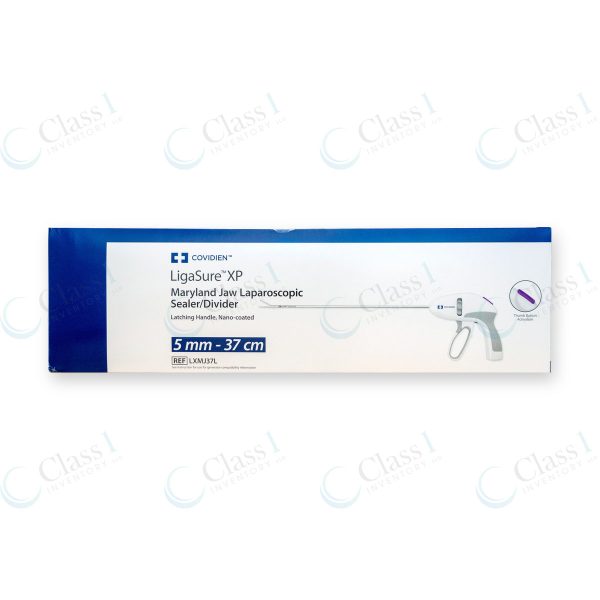 Covidien LigaSure XP Maryland Jaw Laparoscopic Sealer Latching Handle 5mm-44cm, reference number LXMJ37L