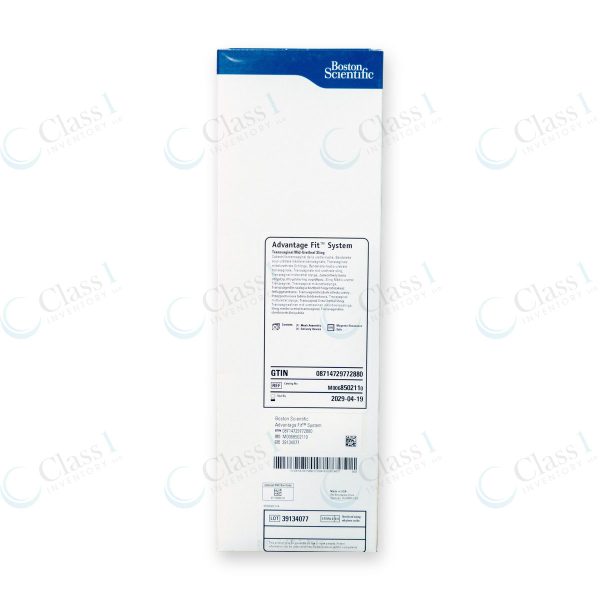 Boston Scientific Advantage Fit Transvaginal Mid-Urethral Sling System, reference number M0068502110