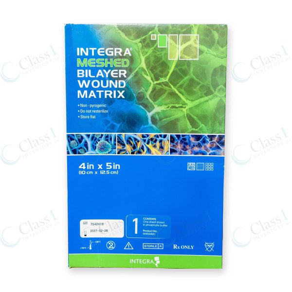 Integra Meshed Bilayer Wound Matrix 4"x5", reference number MWM4051